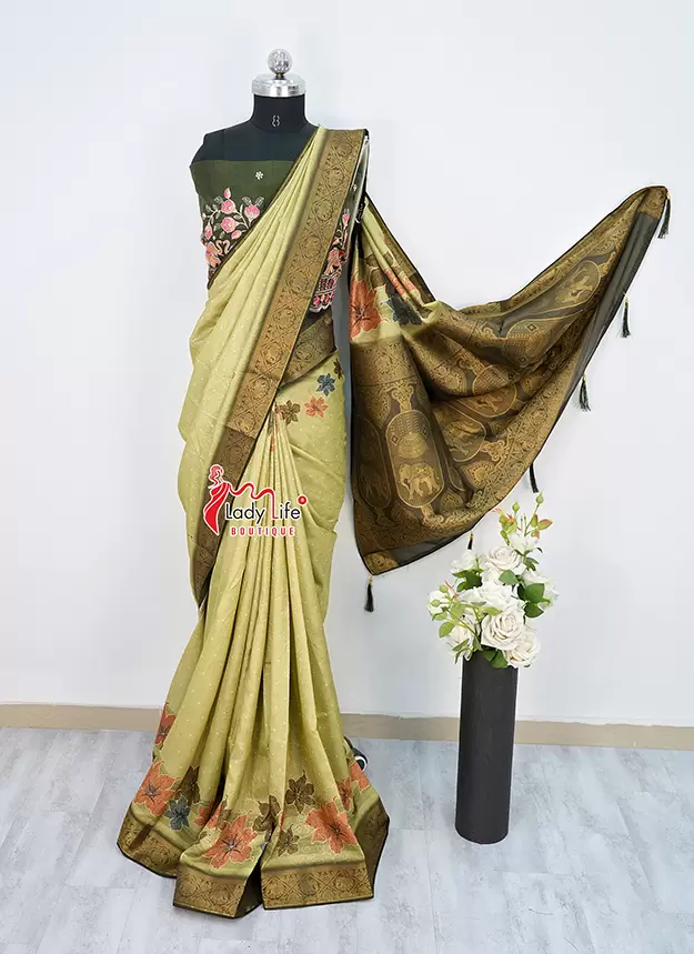 Pure Silk Jacquard Saree
