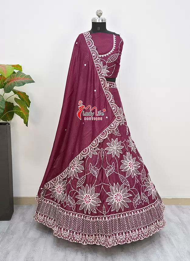 Vichitra Fabric Chaniya Choli